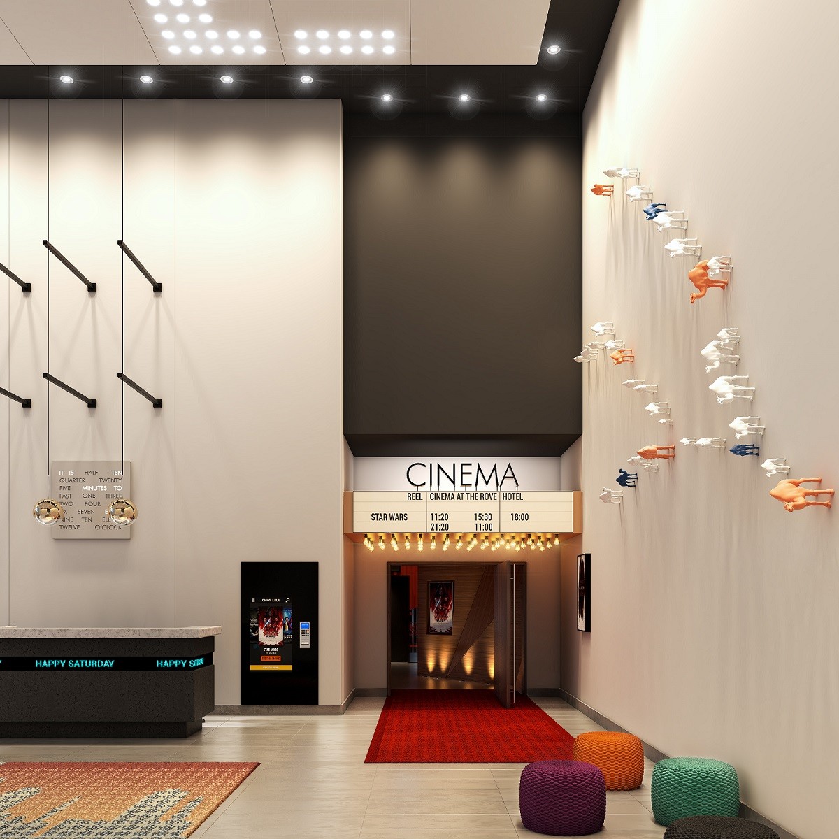صالة عرض سينمائية ضمن فندق في دبي