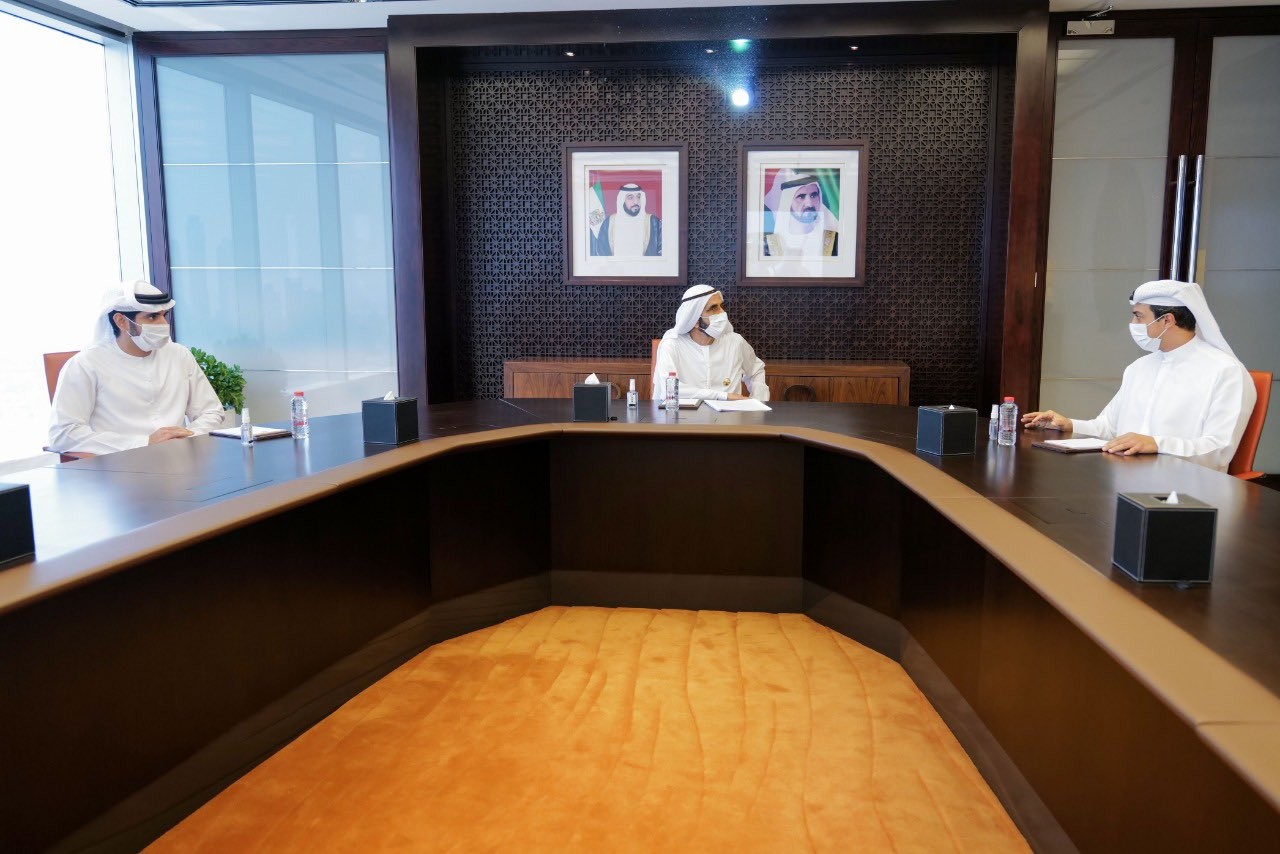 اجتماع بن راشد مع وزراء الاقتصاد