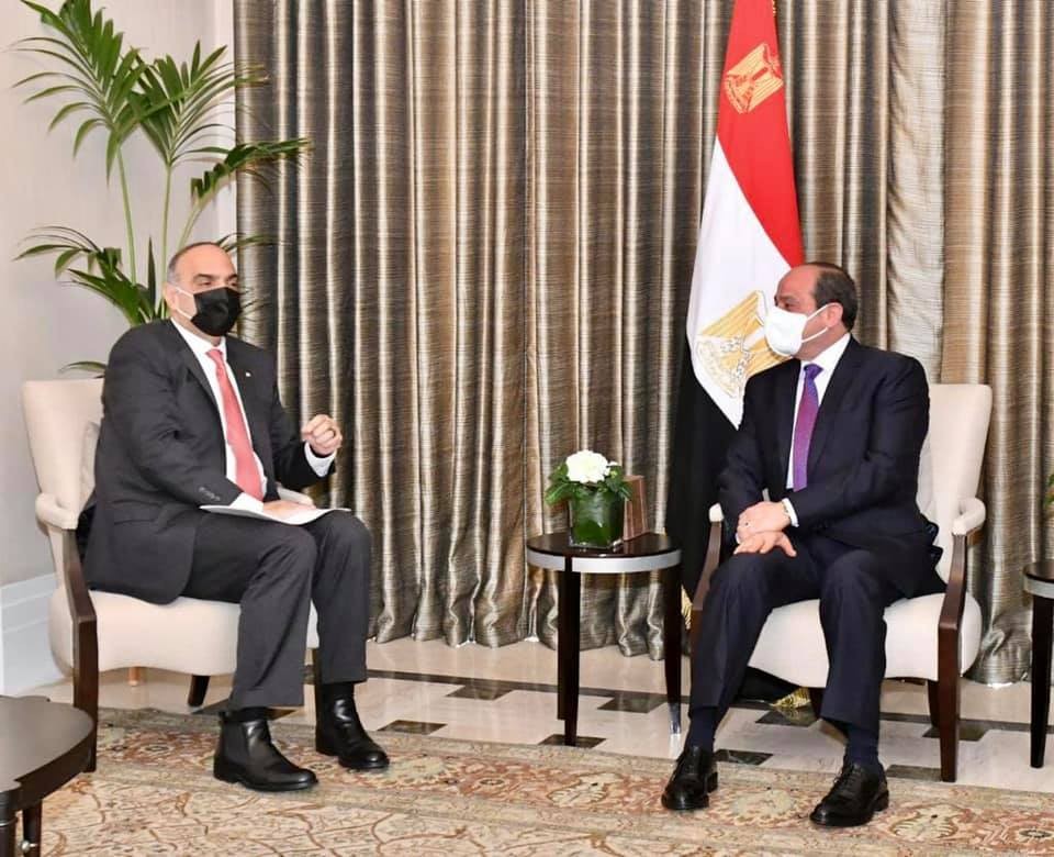 لقاء السيسي والخصاونة