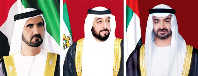 رئيس الدولة ونائبه ومحمد بن زايد