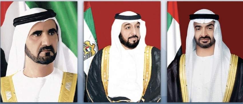 رئيس الدولة ونائبه ومحمد بن زايد 