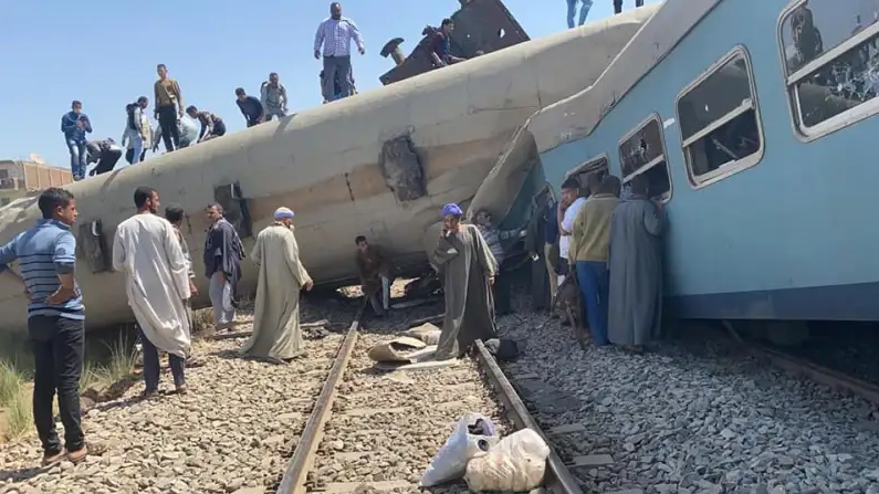 حادث قطاري سوهاج