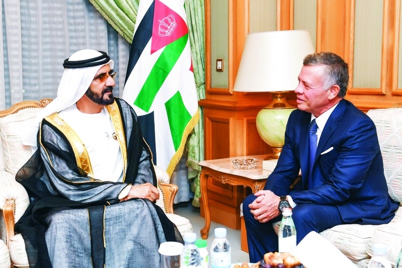 محمد بن راشد والملك عبدالله