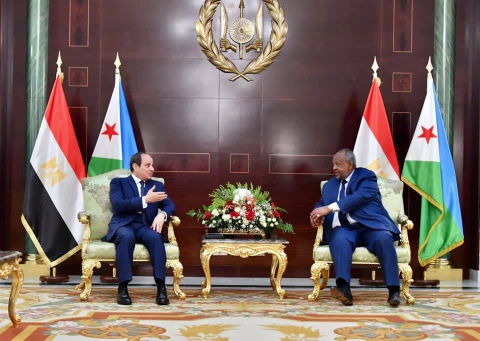 الرئيس المصري والجيبوتي