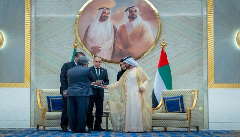 لقاء حاكم دبي ورئيس البرازيل