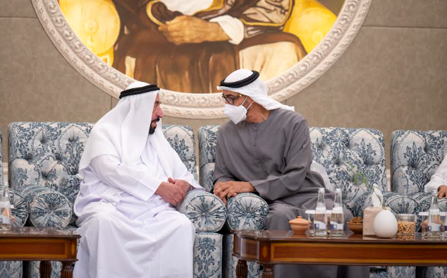 محمد بن زايد وسلطان القاسمي