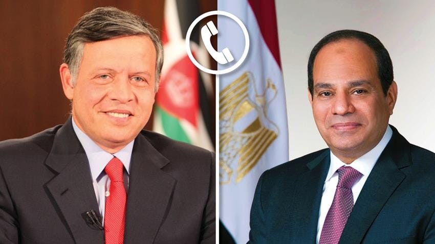  لسيسي والملك عبدالله