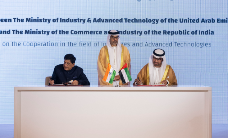 توقيع المذكرة بين الإمارات والهند