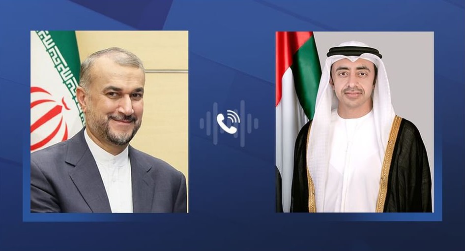 Abdullah bin Zayed receives phone call from Iranian counterpart