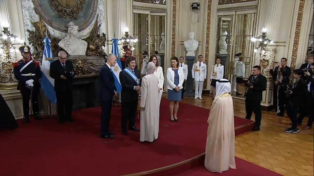  ceremony of Javier Milei 