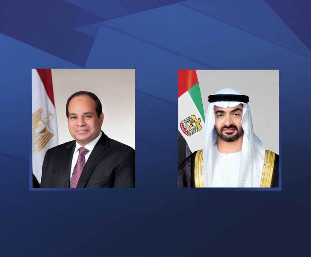 H.H Sheikh Mohamed bin Zayed Al Nahyan and Abdel Fattah El-Sisi 