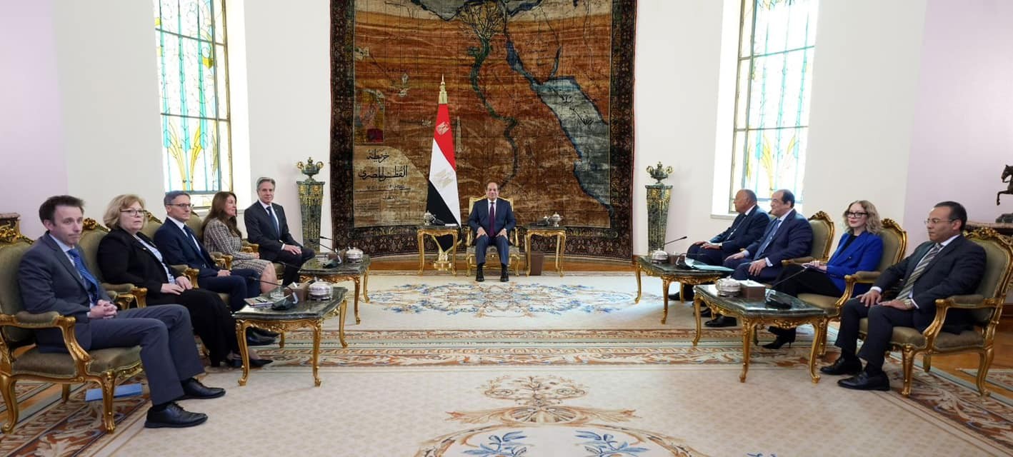 El-Sisi met with Antony Blinken