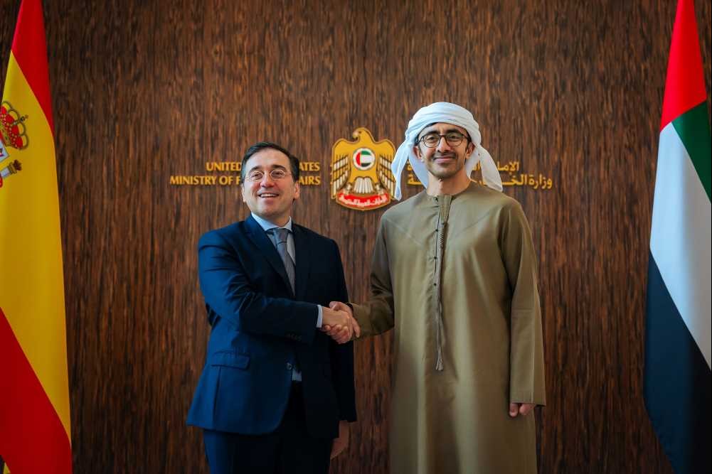 H.H. Sheikh Abdullah bin Zayed Al Nahyan and José Manuel Albarez