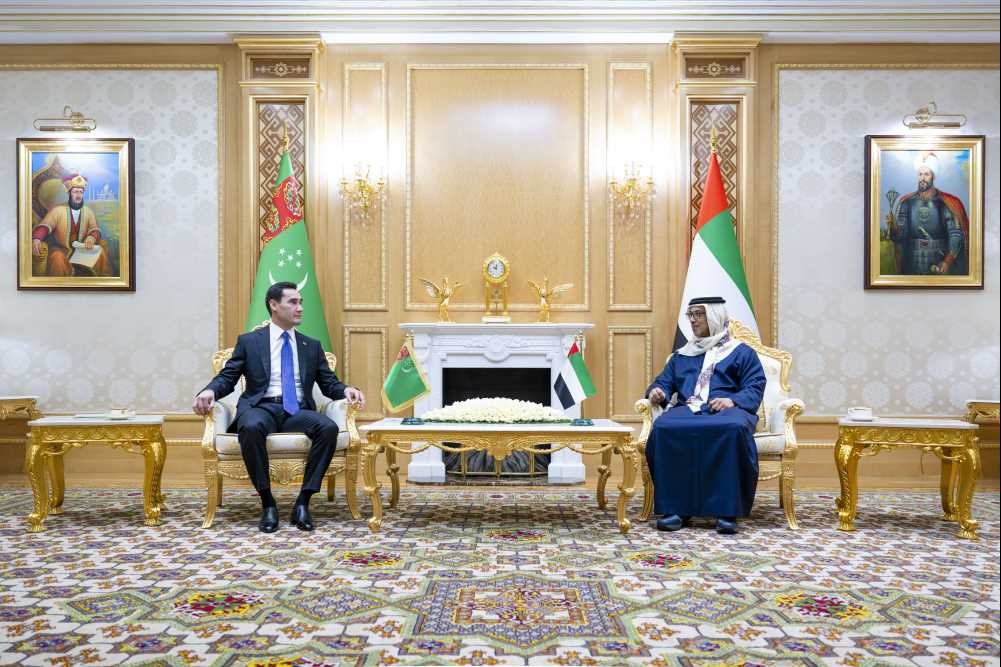 H.H Mansour bin Zayed and President of Turkmenis