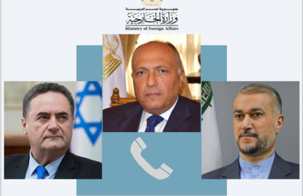 وزراء خارجية مصر وإيران وإسرائيل