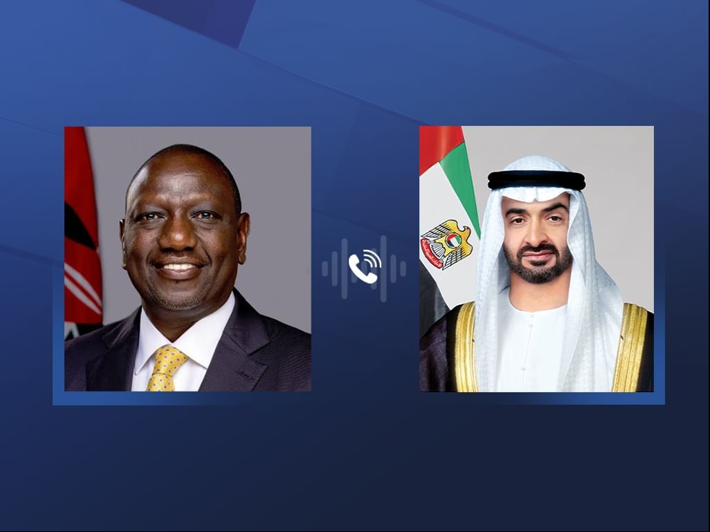 H.H Sheikh Mohamed bin Zayed Al Nahyan received a call with Dr. William Samoei Ruto