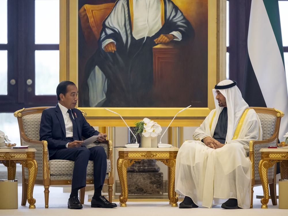 H.H Sheikh Mohamed bin Zayed Al Nahyan and His Excellency Joko Widodo