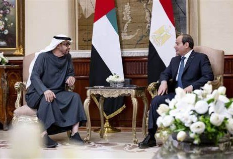 H.H Sheikh Mohamed bin Zayed Al Nahyan and Abdel Fattah El-Sisi