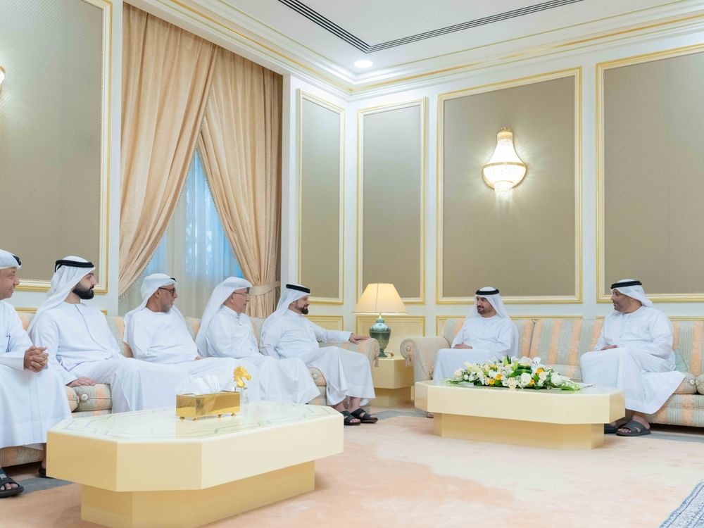 Abdullah bin Salem receives Sharjah Chess Club delegation