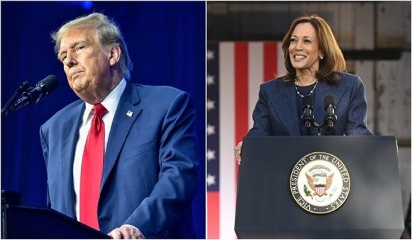 Donald Trump and Kamala