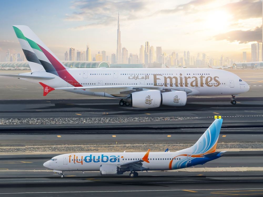 Emirates airline and flydubai