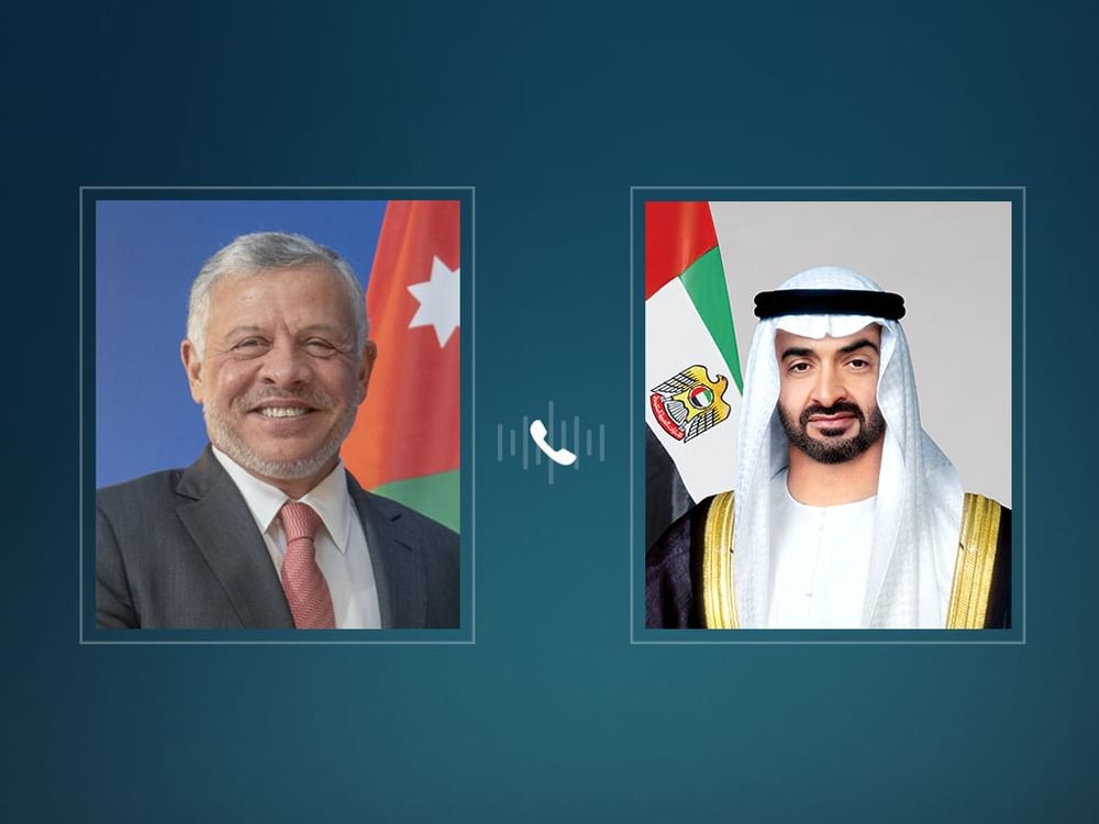 H.H Sheikh Mohamed bin Zayed Al Nahyan and Abdullah II bin Al Hussein