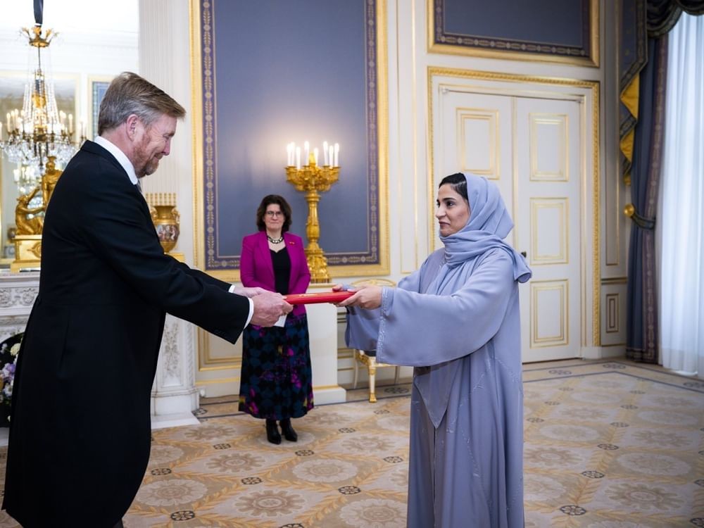 UAE Ambassador presents credentials to King of Netherlands