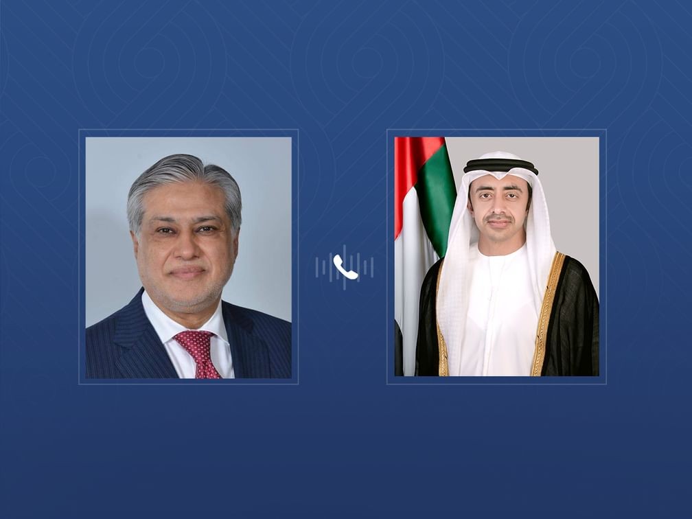 H.H. Sheikh Abdullah bin Zayed Al Nahyan & Mohammad Ishaq Dar