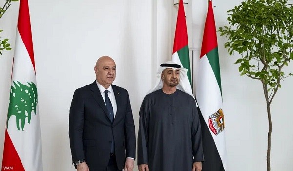 الرئيسان الإماراتي واللبناني