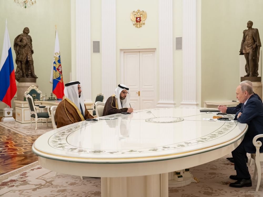 Saif bin Zayed meeting with President Putin