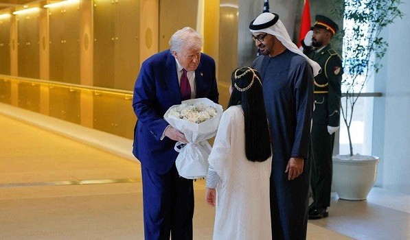 Donald Trump arrived in Abu Dhabi