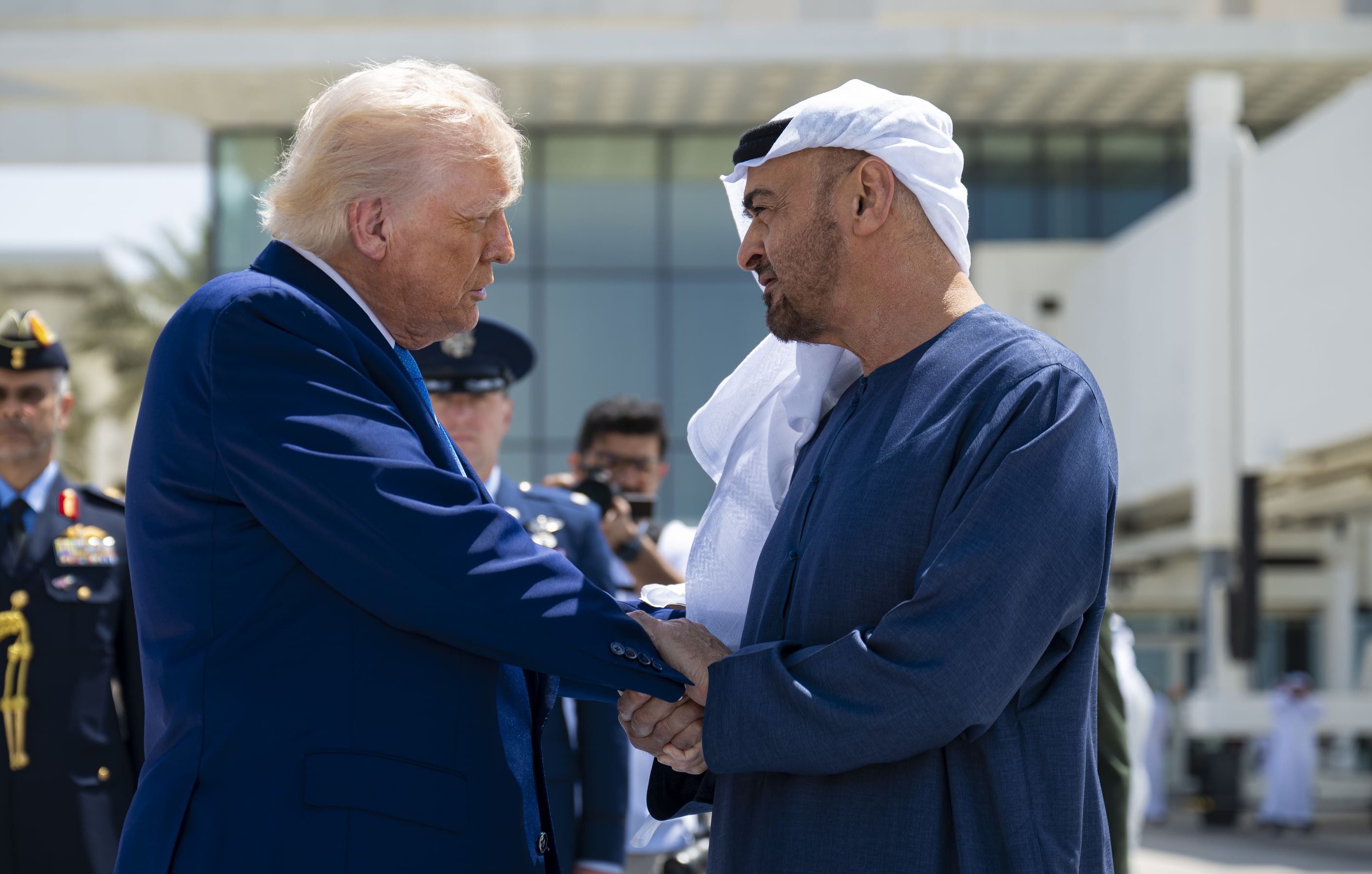 محمد بن زايد ودونالد ترامب