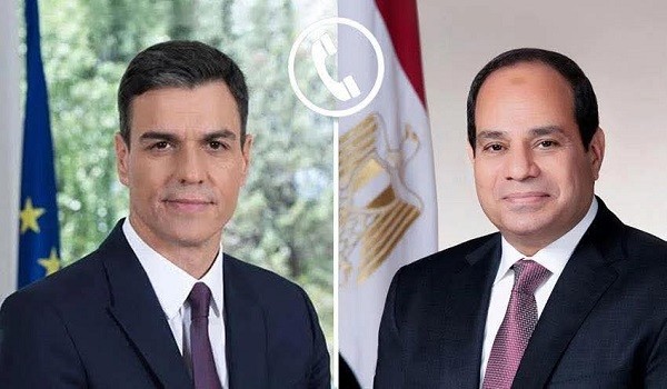 السيسي وبيدرو سانشيز