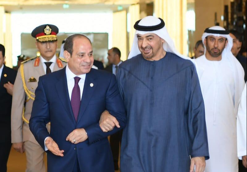الشيخ محمد بن زايد والرئيس السيسي
