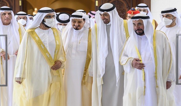 محمد بن زايد يستقبل حكام الإمارات وأولياء العهود