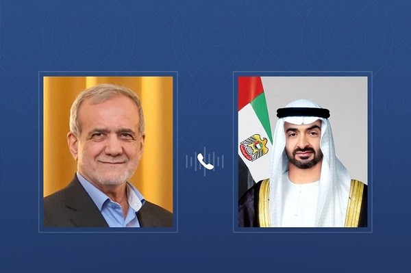 الرئيسان الإماراتي والإيراني