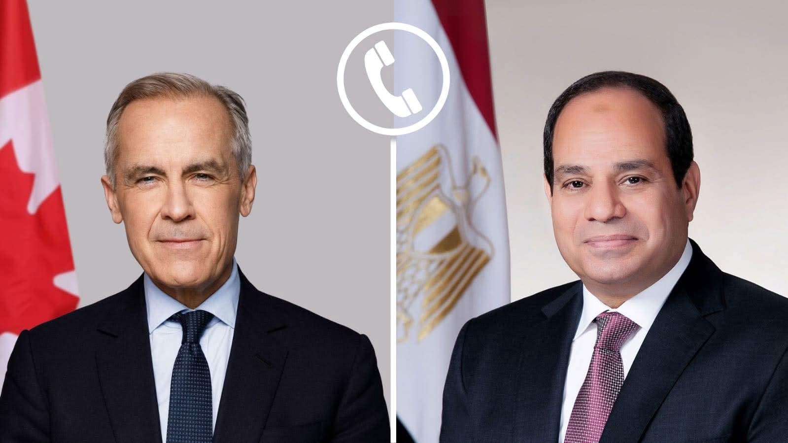 الرئيس المصري ورئيس وزراء كندا