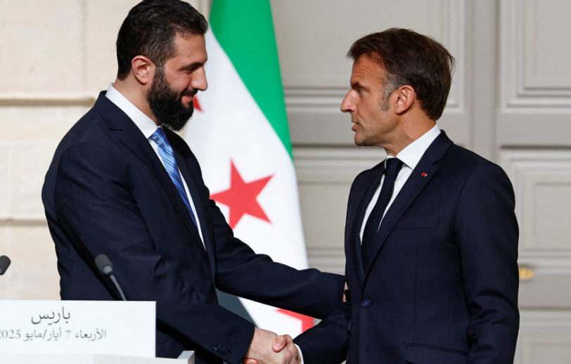 الرئيس الفرنسي ونظيره السوري