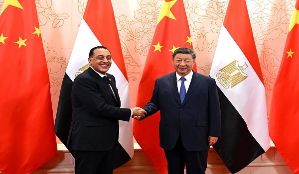 الرئيس الصيني ورئيس وزراء مصر