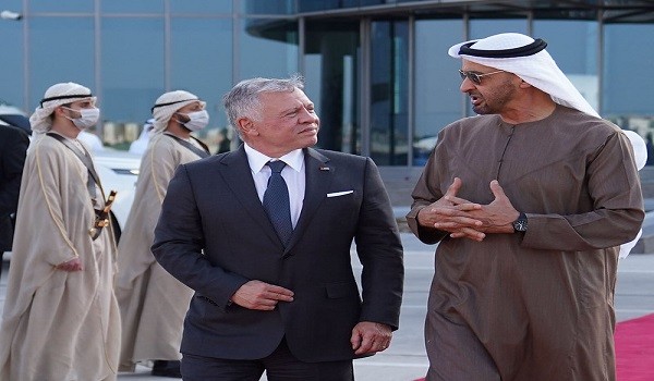 الملك عبدالله الثاني والشيخ محمد بن زايد