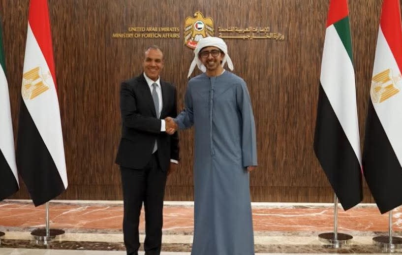 وزيرا خارجية الإمارات ومصر