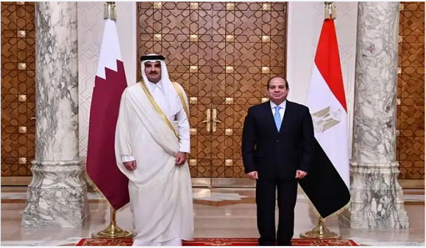 الرئيس السيسي وتميم