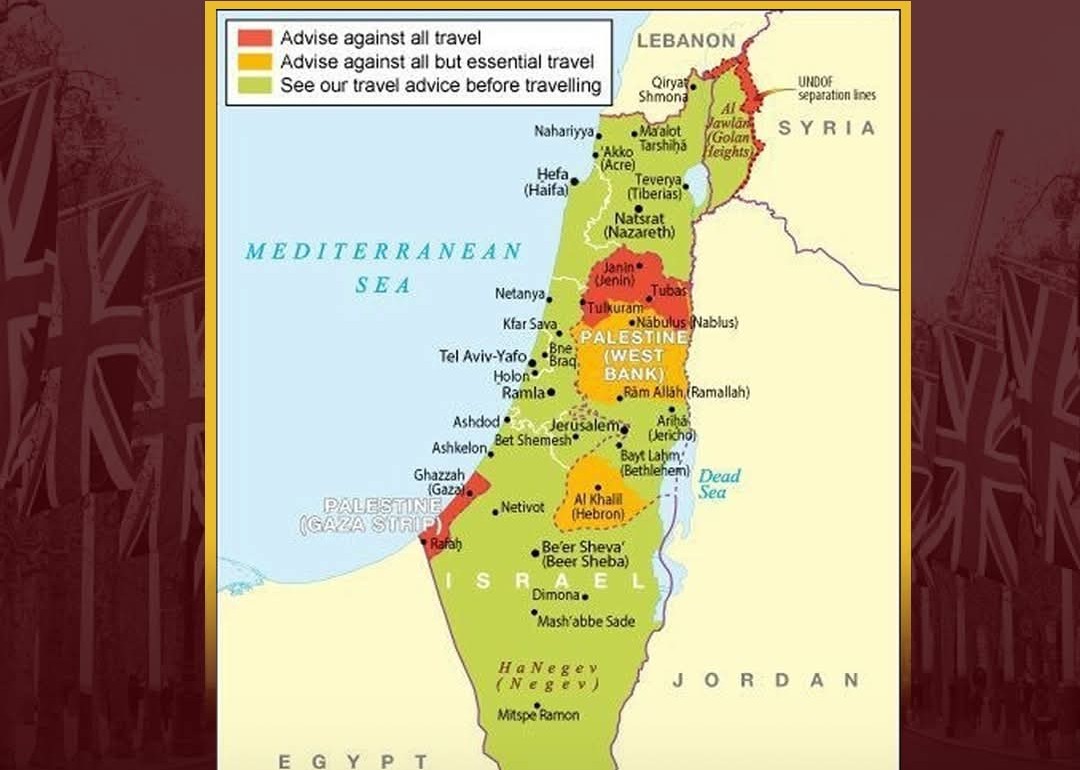 خريطة فلسطين