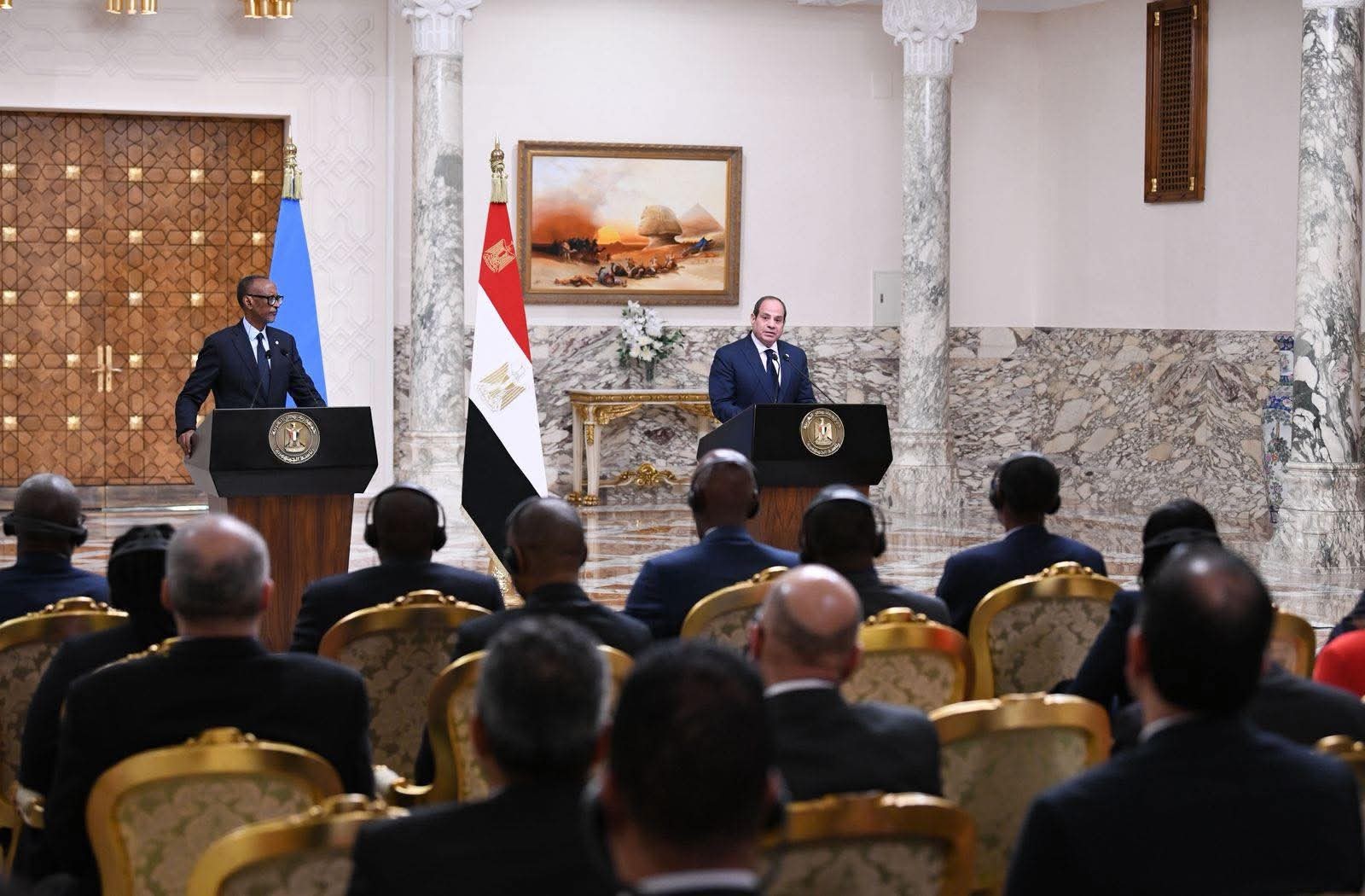الرئيس السيسي ونظيره الرواندي