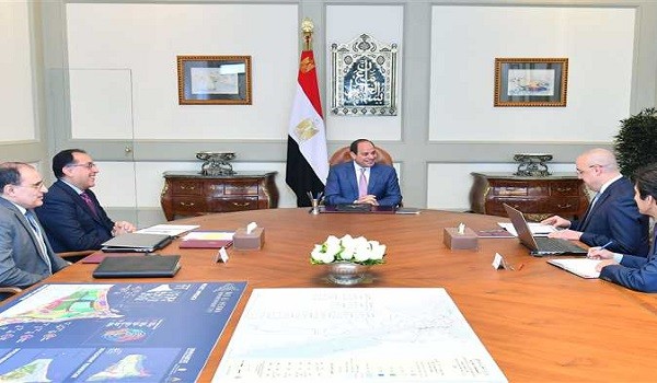 أجتماع الرئيس المصري عبد الفتاح السيسي