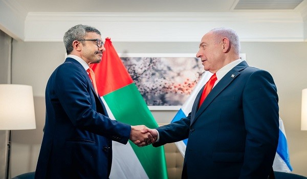 بنيامين نتنياهو وعبدالله بن زايد