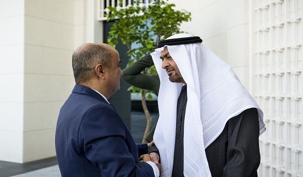 الشيخ محمد بن زايد وسالم صالح بن بريك