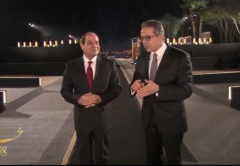 خالد العناني والرئيس السيسي