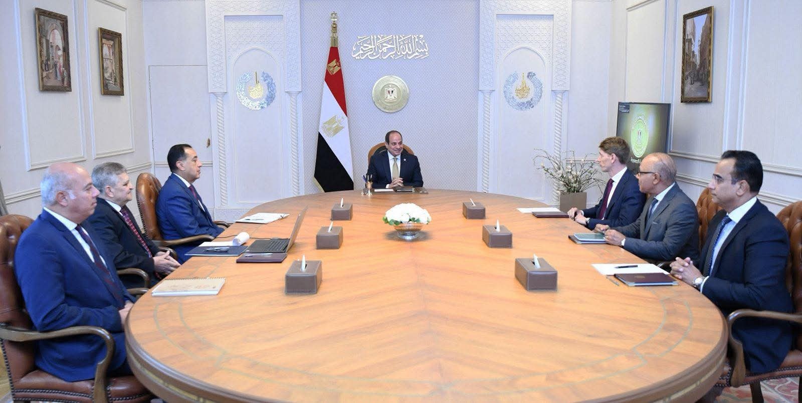 لقاء ميرسك مع السيسي