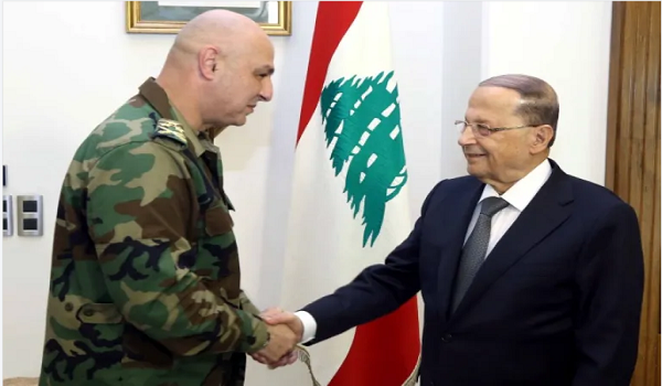 الرئيس اللبناني جوزيف عون و قائد الجيش